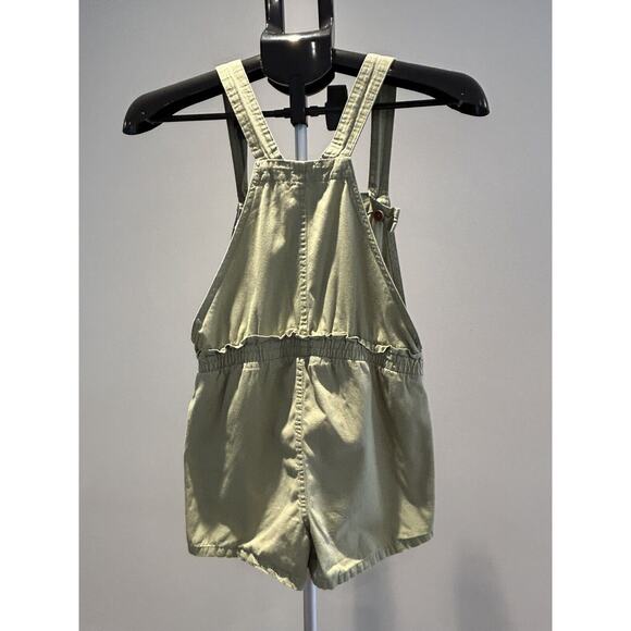 Girls size 12 Jessica Simpson Green Overall Shorts - Picture 2 of 3